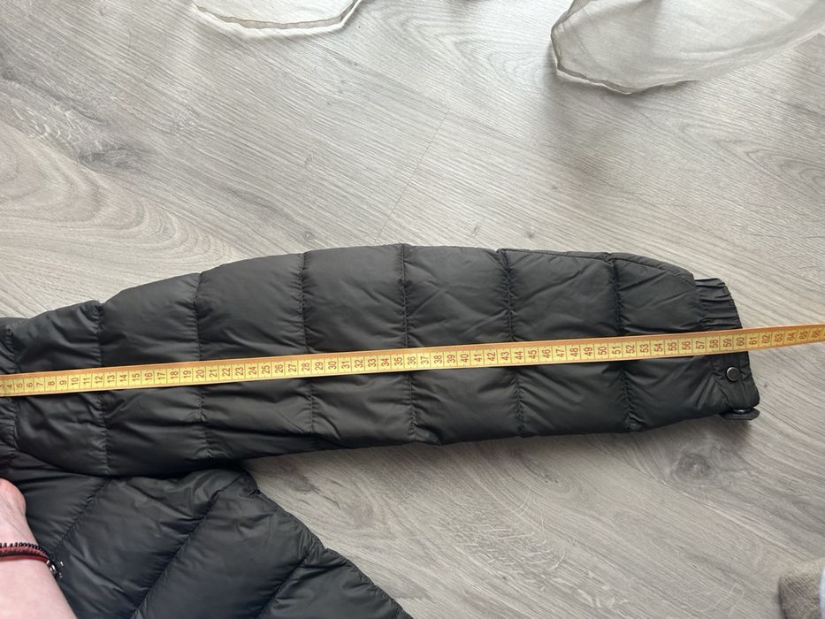 Куртка пухова Massimo Dutti олива