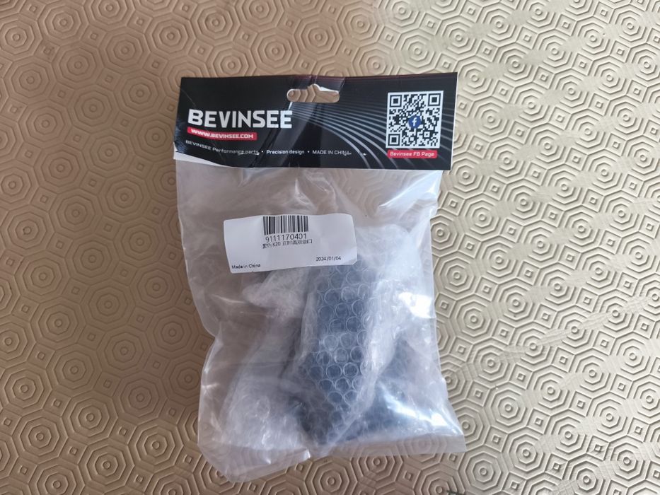 Tampa alumínio preto Bevinsee