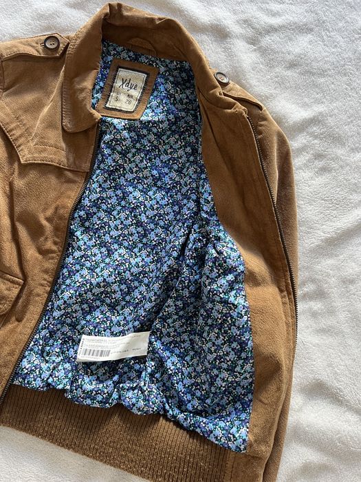 Blusão de couro castanho claro Pull & Bear64738692234114124