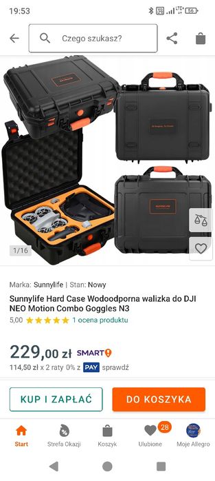 Walizka do drona DJI neo z goglami