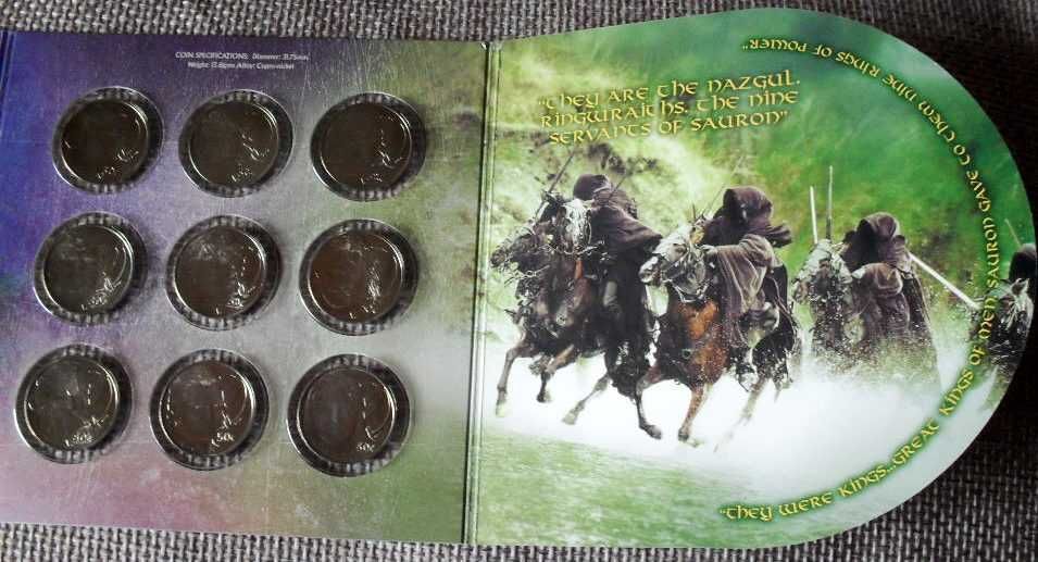 Senhor dos Anéis. Official New Zealand Coins.