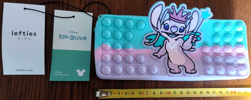Bolsa Escolar Pop-it Stitch Silicone DIsney Leftie