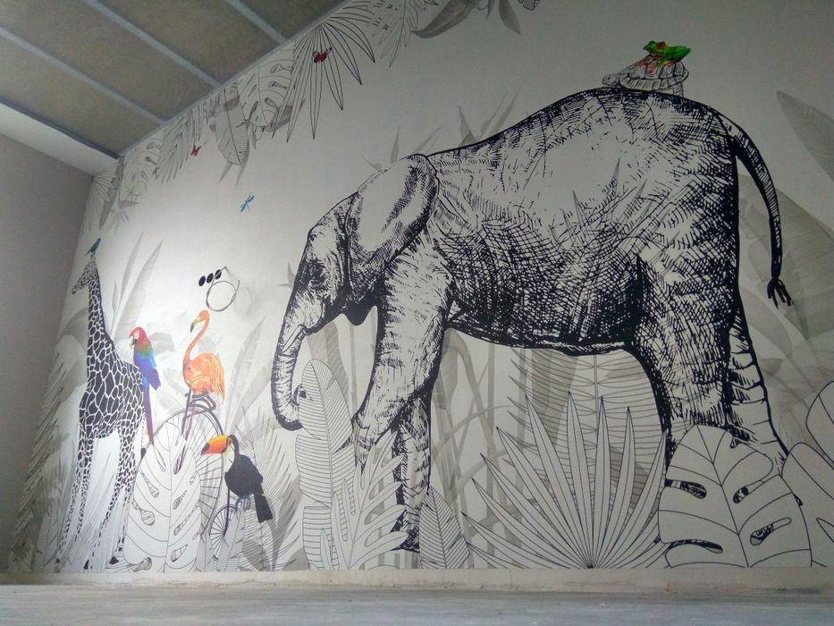 Поклійка шпалер, фотошпалер (поклейка обоев, фотообоев, багетов)