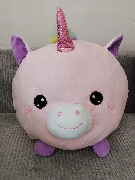 Pluszowy jednorożec  okrągły duży