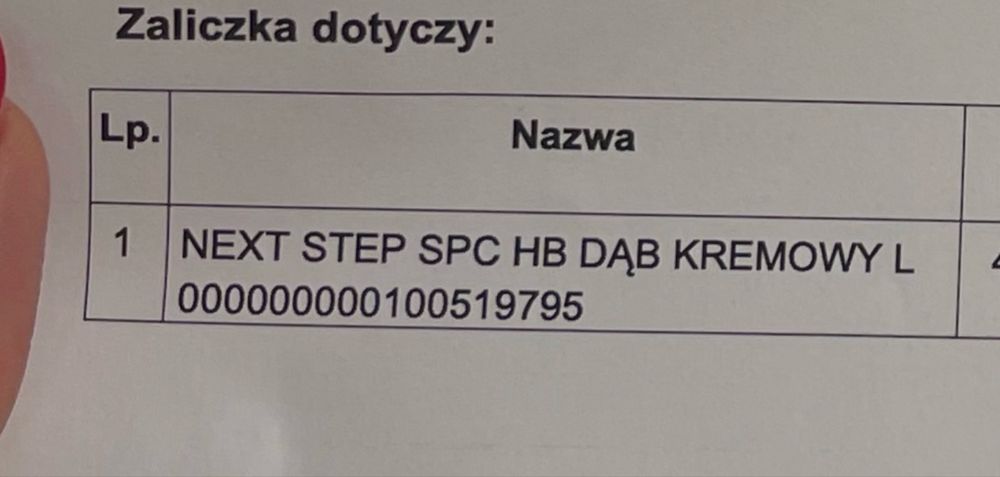 Panel jodełka  winyl dąb kremowy Barlinek  4,41m2