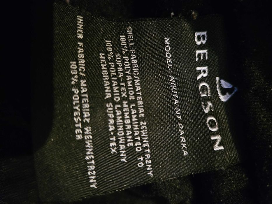 Kurtka Bergson, czarna, XXL