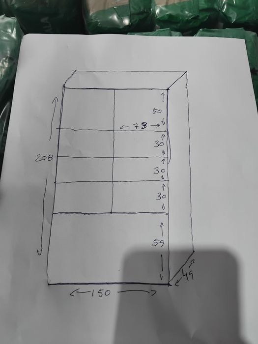 Terrario com portas vidro 2.13×1.50×0.50