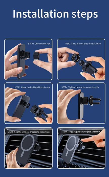 Автомобільний тримач 25W (Magsafe) телефону iPhone,магнитный держатель