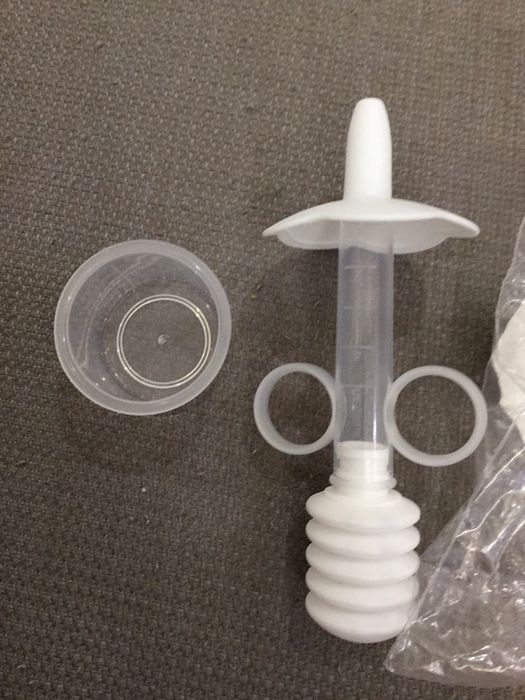 Дозатор для лекарства пластиковый шприц детский в виде соски