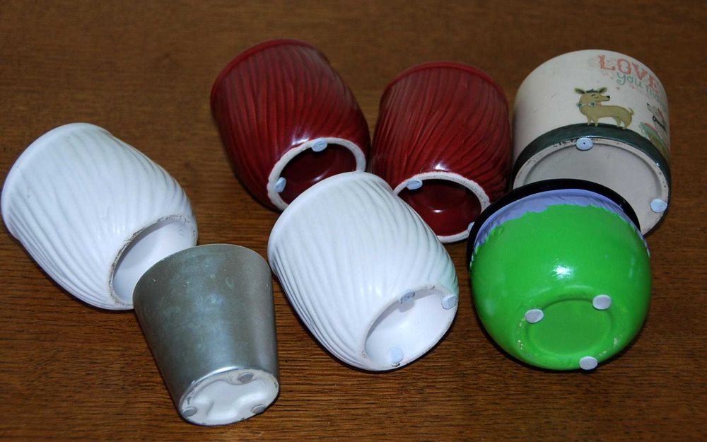 Mały Doniczki  7 szt. ceramika