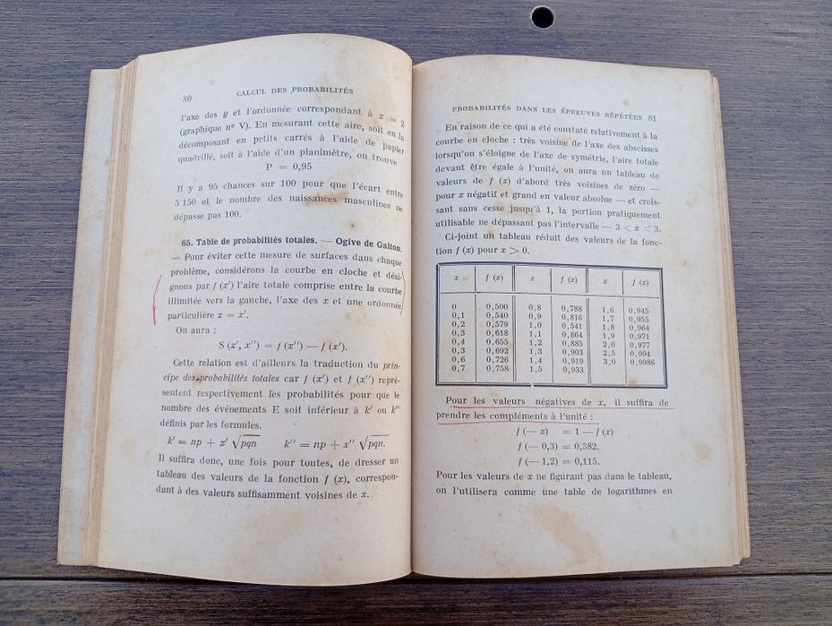 Livro "Pour Comprendre le Calcul des Probabilités",