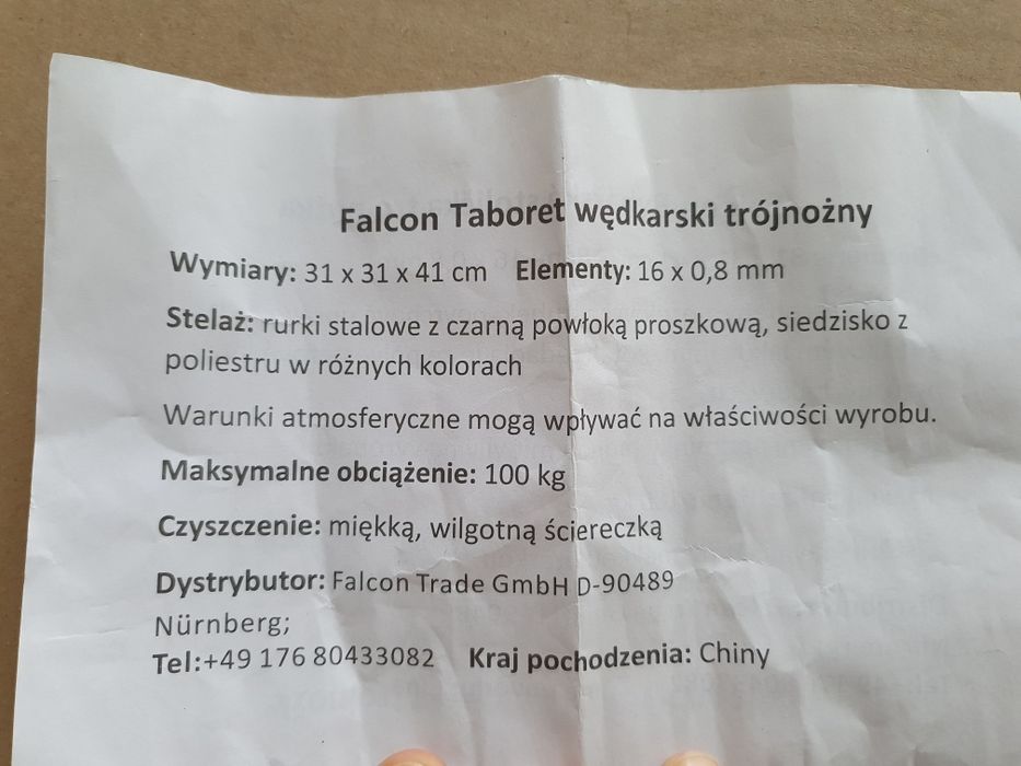 5 x wędkarskie krzesełko taboret turystyczny