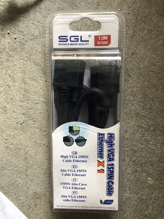 Cabos extensão VGA e RGB