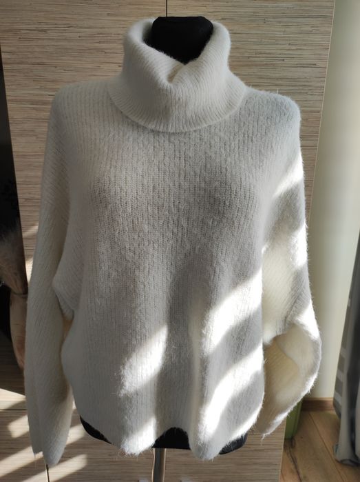 Sweter golf śmietanka H&M  rozm. L/XL