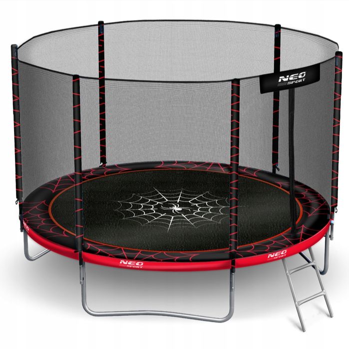 Дитячий батут  252 см з сіткою і драбинкою