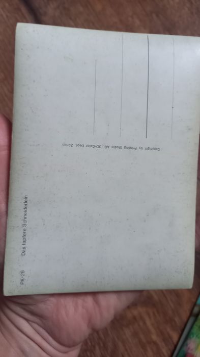 Kartka prl Zurich trójwymiarowa 3D foto zdjęcie pocztówka  dziadek vintage