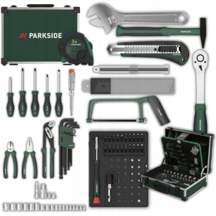 Zestaw narzedzi Walizka narzędziowa PARKSIDE 108 el nowe

PRODUKT POCH