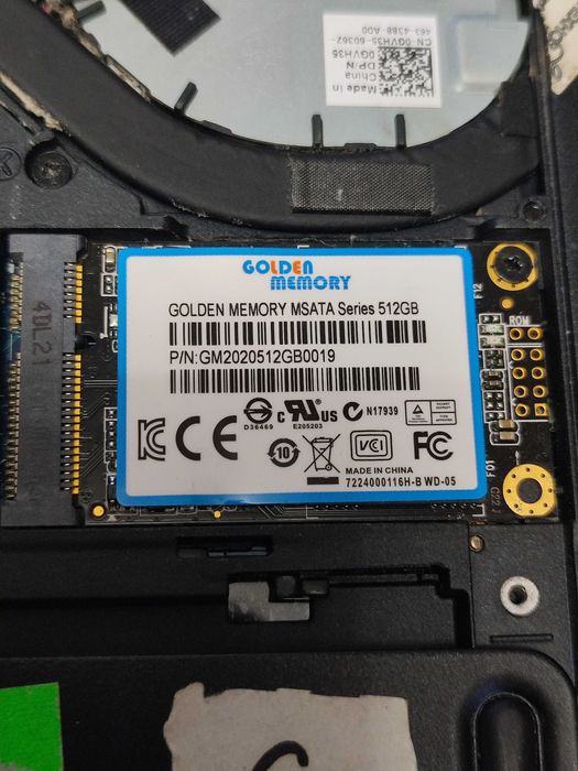 Диск SSD mSata 512Gb  Golden Memory