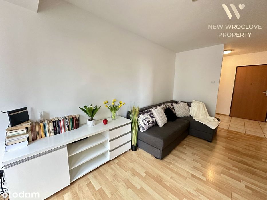 Słoneczna kawalerka/Centrum/Balkon/Wyposażona