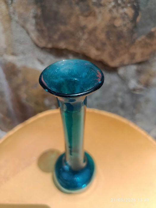 Garrafa Romana Vidro irisado Antigo 15,5 cm
