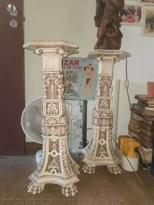 colunas de loiça decorativas