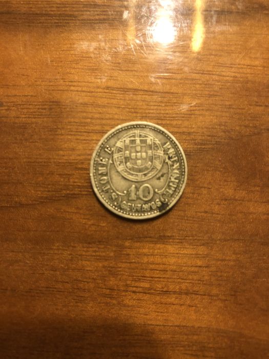 Moeda 10 centavos. Sao Tomé e Principe. 1929