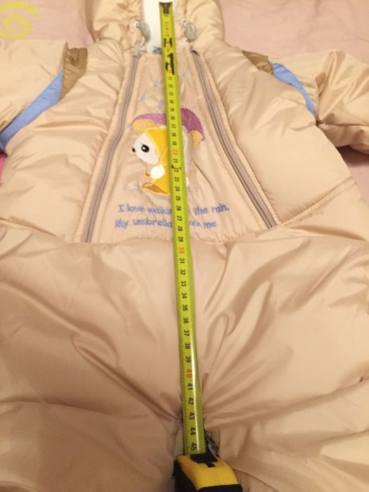 Зимний конверт, комбинезон-трансформер, рост 50-92 см,хватит на 2 зимы