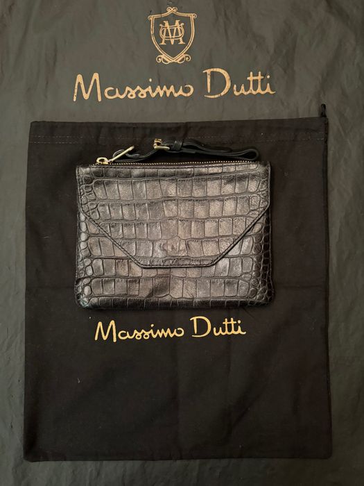 Клатч-сумка Massimo Dutti з натуральної шкіри