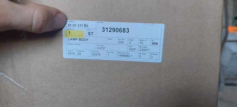 Lampy  tylne Volvo XC60 Nowe.