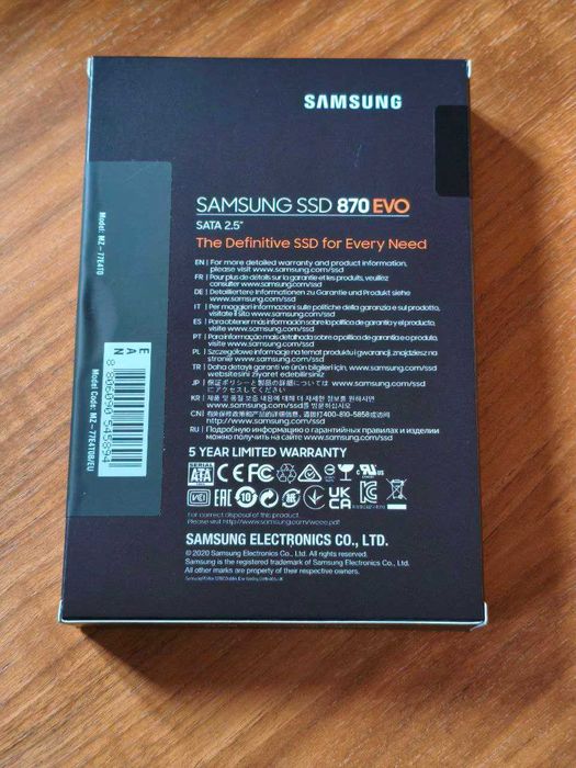 Samsung 870 EVO 4TB SSD (SELADO, GENUÍNO) – Garantia 2030–Fabrico 2025