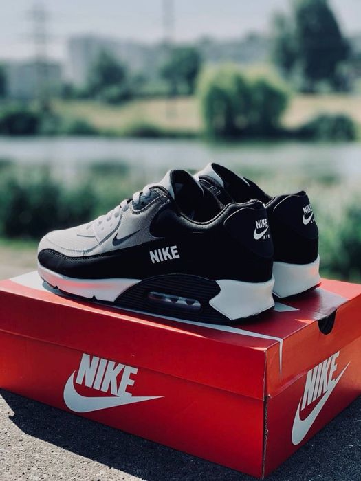 Nike air max 90 чоловічі • чорно білі кросовки найк • літні чоловічі найки • шкіряні кросовки найк • аір макси • найки 90