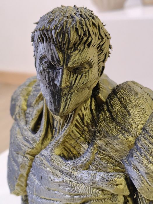 Estátua  busto, armored Titan Shingeki no kiodgin attack on Titan