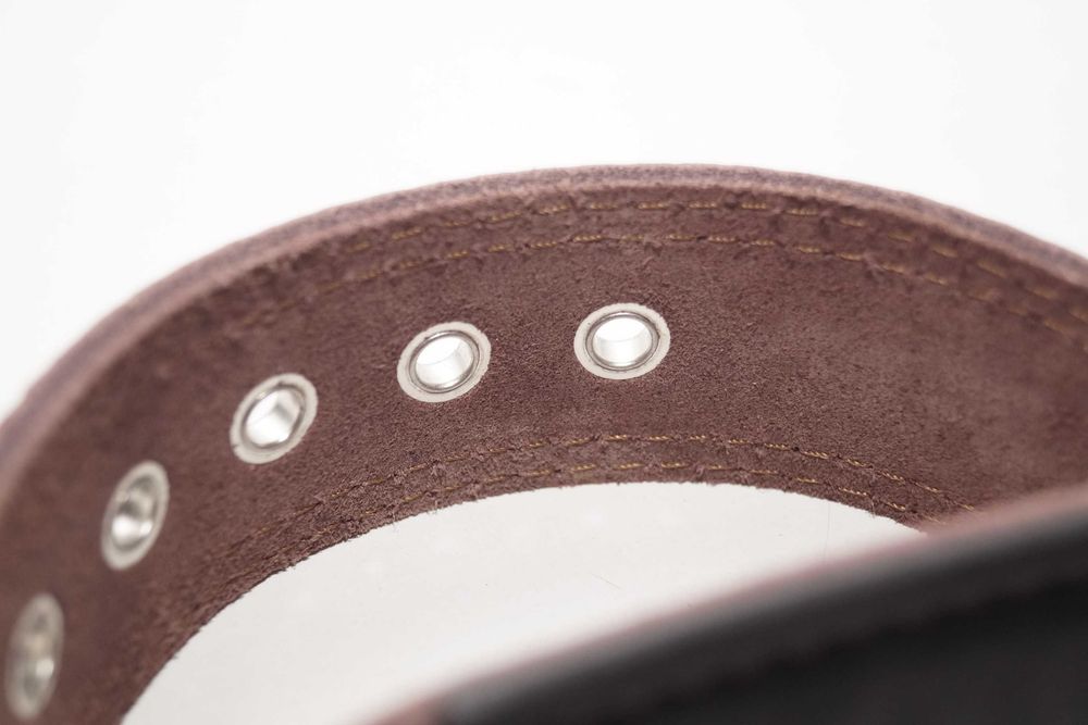 1521 Skórzana obroża dla psa szerokość 5cm ręcznie robiona 49,5-60cm M
