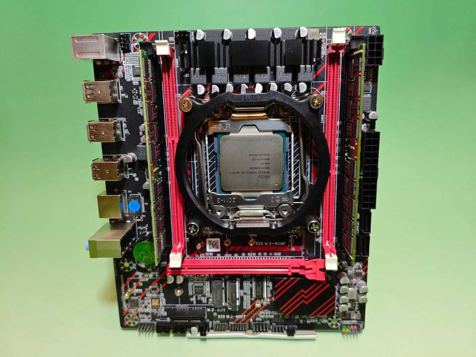 Комплект Soyo X99 D3 2011-3 + Intel Xeon E5-2673 v3 2.4-3.1 GHz (12 ядер/24 потоки, 105W) + 16GB (2x8GB) DDR3 1866(1333) Samsung ECC Reg TPM 2.0