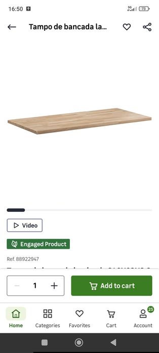 Tampo de bancada de cozinha novo