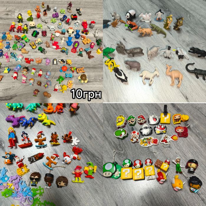 Фігурки Кіндер  новорічна колекція супер Маріо natoons