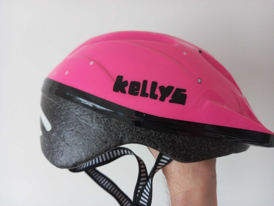 Kask rowerowy dla dziewczynki Kellys (model Mark) 51-54 cm - różowy