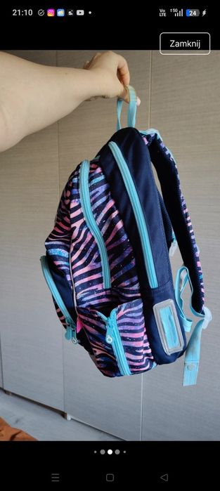 Topgal tornister zebra plecak szkolny