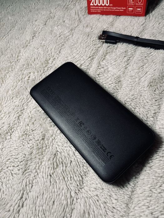 Redmi Power Bank Fast Charge 20000mAh 18W із зарядним кабелем, новий