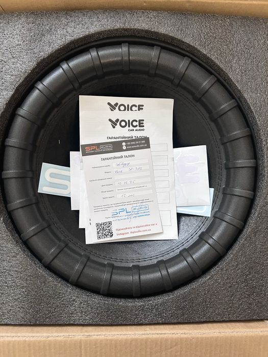 Сабвуфер voice sp387 +короб