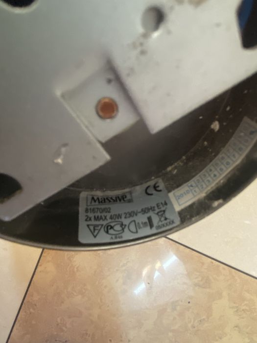 Kinkiet ścienny z mosiądzu