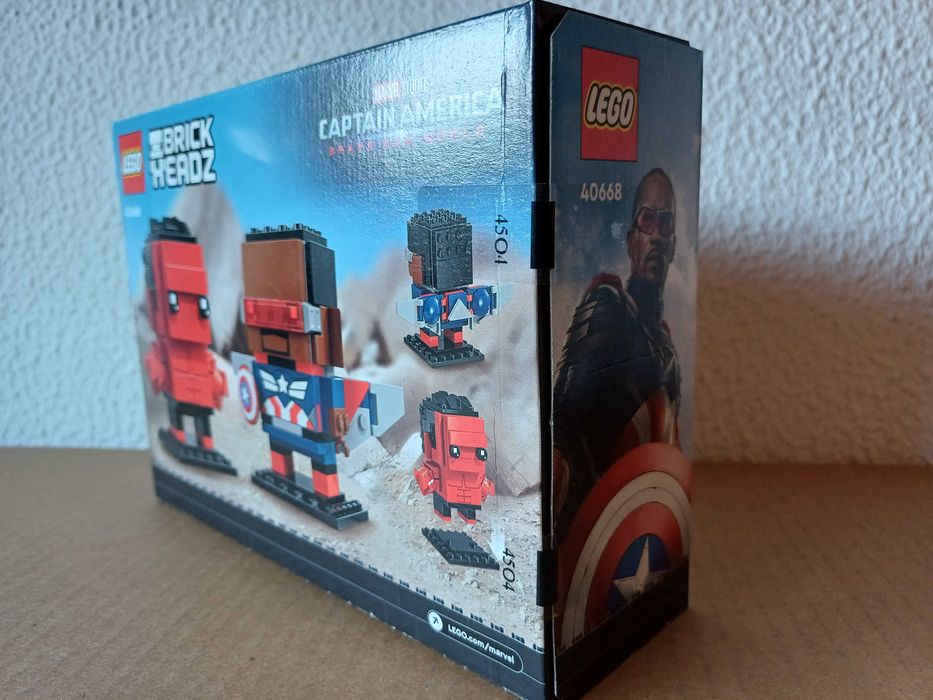 LEGO BrickHeadz 40668 Captain America & Red Hulk Figures