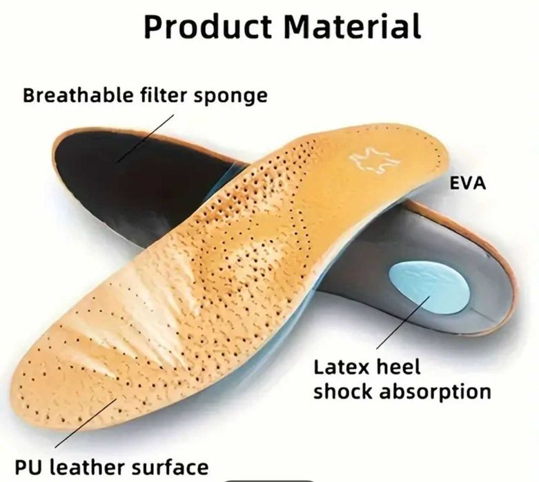 Ортопедичні каркасні устілки з супінатором 39-40р Нові