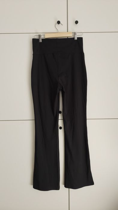 Nowe leginsy czarne wysoki stan h&m divided rozszerzane nogawki