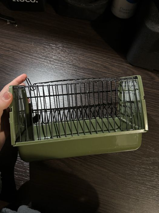 Клітка для тварин, маленька, олива