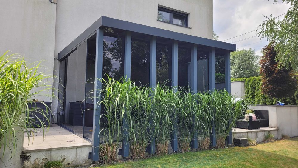 Przeszklone tarasy, zadaszenia, systemy szyb przesuwnych