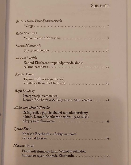 Konrad Eberhardt Barbara Giza, Piotr Zwierzchowski FILM