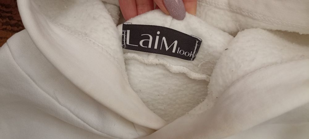 Стильний костюм на флісі для дівчинки 152см білий