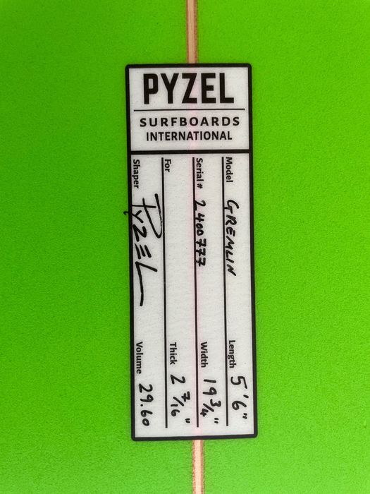 Prancha de Surf Pyzel Gremlin PU 5’7 futures (made in UK)