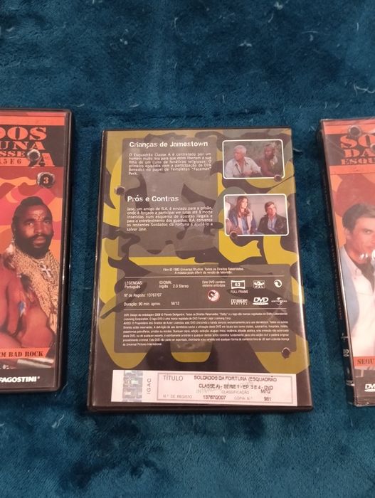 3 DVDs soldados da fortuna esquadrão classe A